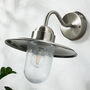 Brushed Steel Outdoor Fisherman's Wall Light, thumbnail 1 of 6