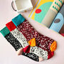 Personalised Dalmatian Colour Block Socks In A Box, thumbnail 7 of 10