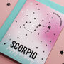 Scorpio Star Sign Constellation Birthday Card, thumbnail 2 of 7