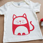 Cat Organic Cotton Baby T Shirt, thumbnail 1 of 2