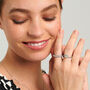 Sterling Silver Stacking Eternity Ring For Women, thumbnail 2 of 5