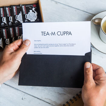 Team Tea Break Personalised Letterbox Tea Gift, 2 of 7