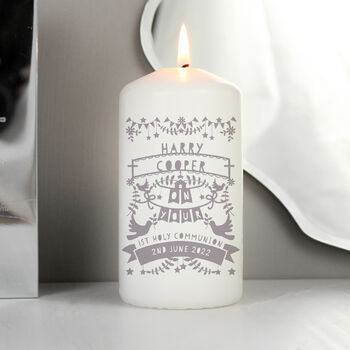 Christening Candle Gift For Boys, 6 of 7