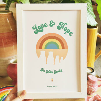 Rainbow Bear Family Personalised Print, 4 of 11
