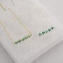 Chrysoprase Bar Birthstone Necklace May, thumbnail 1 of 4