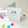 Lovebirds Valentine's Day Painted Greetings Card, thumbnail 1 of 3