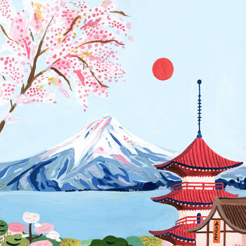 Mount Fuji, Japan Travel Art Print, 7 of 7