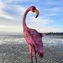 Metal Pink Flamingos For Garden, thumbnail 1 of 7