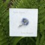 Aster Blue Flower Brooch, thumbnail 3 of 6