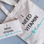 Vitamin Sea Tote Bag, thumbnail 1 of 4