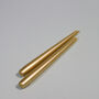 G Decor Pack Of 10 Or 20 Brass Gold Dinner Candles, thumbnail 3 of 4
