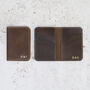 Personalised Slim Leather Card Holder Wallet, thumbnail 5 of 6