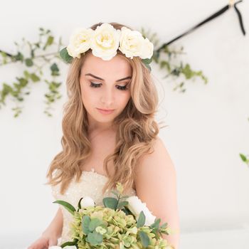 Rose And Eucalyptus Bridal Crown, 4 of 5