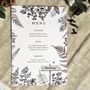 Woodland Fern Wedding Invitation Set, thumbnail 10 of 12