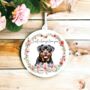 Personalised Rottweiler Floral Mother's Day Gift, thumbnail 1 of 2