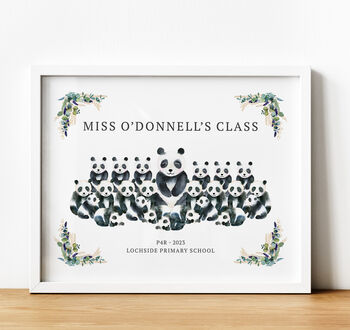 Personalised School Class Print Gift For Teachers | Bunny Rabbit, 5 of 10