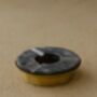 Round Brass And Black Metal Ashtray, thumbnail 6 of 7