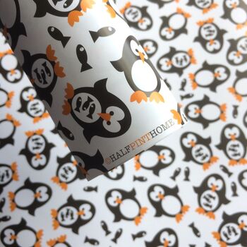 Penguin Wrapping Paper Or Gift Wrap Set, 10 of 12