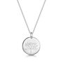 Personalised Birth Flower Necklace Sterling Silver, thumbnail 1 of 10