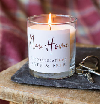 New Home Personalised Candle, 2 of 4
