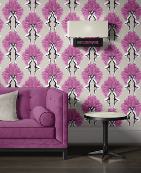 Showgirls Taupe Wallpaper, 2 of 4