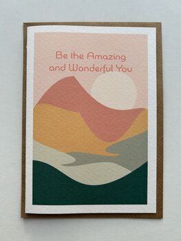 Be The Amazing And Wonderful You Positivity Card, 4 of 4