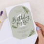 Personalised A6 Green Age Birthday Party Invitation, thumbnail 2 of 3