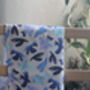Abstract Birds Periwinkle Dove Tea Towel, thumbnail 5 of 5