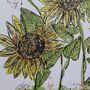 Sunflower Watercolour A4 Art Print, thumbnail 2 of 5