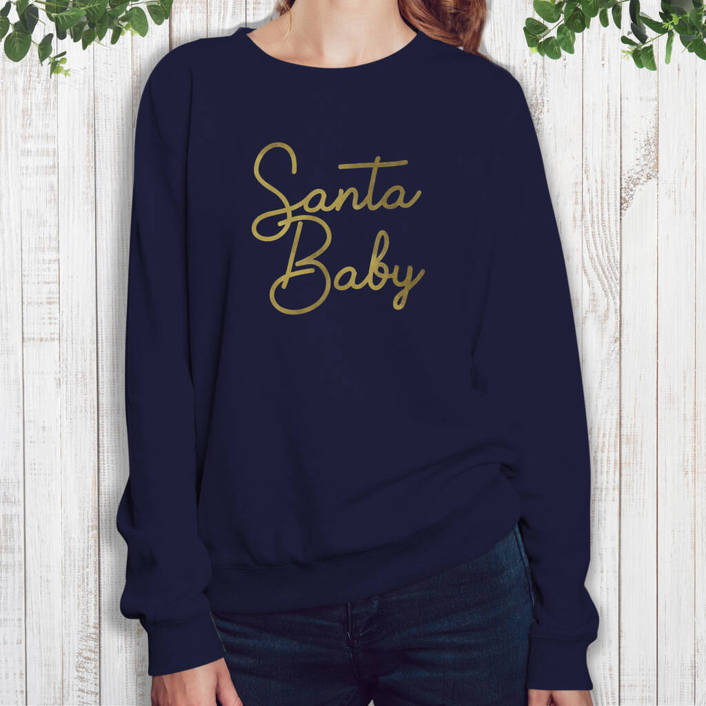 santa baby christmas jumper