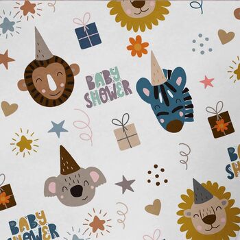 Baby Shower Boys Gift Wrapping Paper Roll Or Folded, 2 of 3