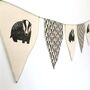Badger Bunting. Handmade Hanging Garland, thumbnail 1 of 4