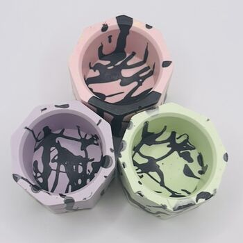 Graffiti Tea Light Set Of Three Pastel, 4 of 9