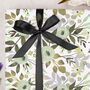 Three Sheets Of Green Floral Wrapping Paper, thumbnail 1 of 2