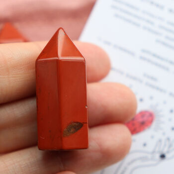 Red Jasper Tumbled Crystal Stone Grounding Confidence, 6 of 9