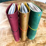 Refillable Leather Journal Cover | A5 Or A6 Travellers Notebook, thumbnail 1 of 11