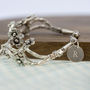A Personalised Fine Silver 'Forget Me Knot' Bracelet, thumbnail 2 of 6