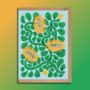 Floral Sunflowers Greeting Card, thumbnail 1 of 2