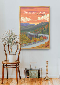 Shenandoah National Park USA Travel Poster Art Print, 5 of 8