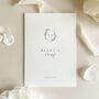 Luxury 'His Vows' Wedding Vows Card, Botanic Crest, Personalised, thumbnail 8 of 11