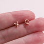 Sterling Silver Kiss And Hug Ear Studs, thumbnail 7 of 8