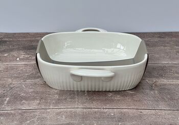 White Square Baking Dish, 27.5cm, 3 of 3