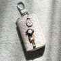 Leather Coin Purse Key Ring, thumbnail 4 of 5