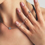 Personalised Silver Clover Necklace – Delicate Charm With Meaningful Elegance, thumbnail 3 of 11