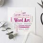Personalised Word Art Cloud Print, thumbnail 10 of 12