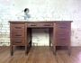 1940s Solid Oak Teachers Desk, thumbnail 1 of 6