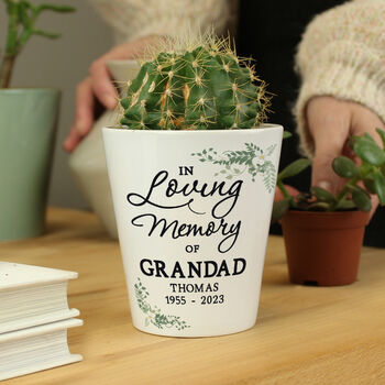 Personalised In Loving Memory Plant Pot, 4 of 5