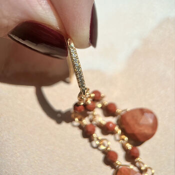 Red Jasper Drop Earrings, 2 of 3