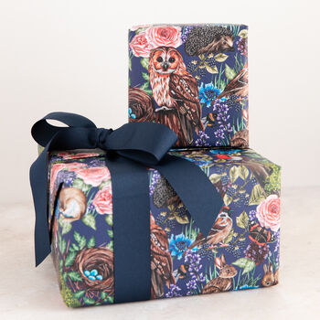 British Animals Watercolour Gift Wrap Sheet, 3 of 4