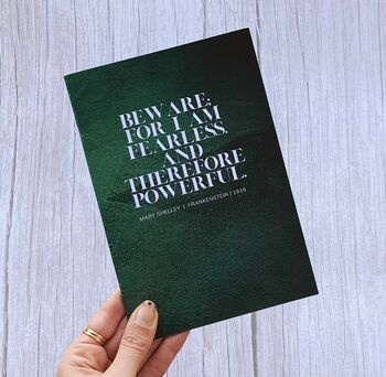 Empowering Feminist Literary Quote A5 Notebook Set, 4 of 5